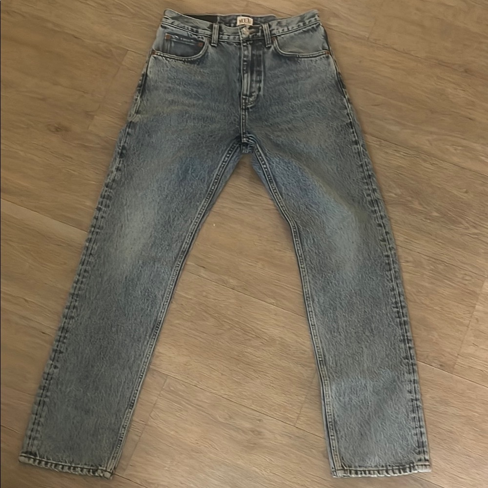 Re/Done Unisex Vintage Wash Straight Jeans